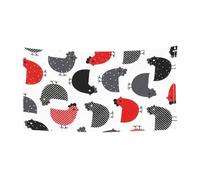 Toile de fond créative avec imprimé poule de dessin animé, grande bannière pour joyeux Noël à suspendre pour les fêtes de fin d'année