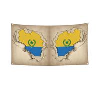 Toile de fond de fête avec drapeau de position du Rwanda - Grande bannière pour Noël - À suspendre pour les fêtes de fin d'année