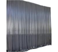 Toile De Fond De Mariage Décoration De Mariage, Grands Événements, Toile Fond, Rideau Fête, Tissu en Soie Glacée, Panneaux, Rideaux Suspendus(Gray,H2xL1.5M)