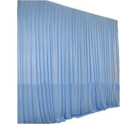 Toile De Fond De Mariage Décoration De Mariage, Grands Événements, Toile Fond, Rideau Fête, Tissu en Soie Glacée, Panneaux, Rideaux Suspendus(Light Blue,H3xL2M)
