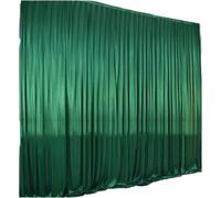 Toile De Fond De Mariage Décoration De Mariage, Grands Événements, Toile Fond, Rideau Fête, Tissu en Soie Glacée, Panneaux, Rideaux Suspendus(Green1,H3xL1.5M)