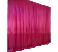 Toile De Fond De Mariage Décoration De Mariage, Grands Événements, Toile Fond, Rideau Fête, Tissu en Soie Glacée, Panneaux, Rideaux Suspendus(Pink2,H2xL2M)