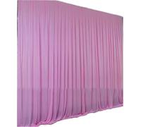 Toile De Fond De Mariage Décoration De Mariage, Grands Événements, Toile Fond, Rideau Fête, Tissu en Soie Glacée, Panneaux, Rideaux Suspendus(Light Pink,H2.4xL1.5M)