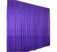 Toile De Fond De Mariage Décoration De Mariage, Grands Événements, Toile Fond, Rideau Fête, Tissu en Soie Glacée, Panneaux, Rideaux Suspendus(Purple,H3xL1.5M)