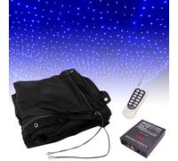Toile de fond de scène LED - Rideau pliable ciel étoilé pour mariage, fête, groupe, DJ avec contrôle DMX - Parfait pour les événements et les spectacles