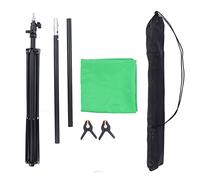 Toile de Fond d'écran Vert avec Support, kit de système de Support de Fond de Photographie, trépied Professionnel en Alliage d'aluminium Durable pour Prise de Vue vidéo en Studio