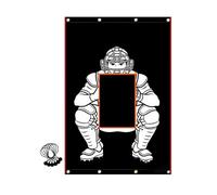 Toile de fond d'entraînement de baseball résistante aux intempéries - Design pliable - Texture en tissu Oxford - Toutes conditions - 1,2 x 1,8 m - Type lourd - Arrêt arrière pour lancer de baseball