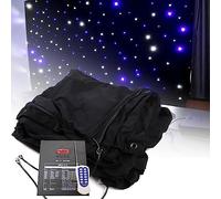 Toile de Fond d'étoiles, Fond de Tissu de Ciel étoilé de scène de LED, décors de Rideau de Ciel Nocturne Fond de thème d'espace, décoration de décors de Photographie étoilée,2x3m