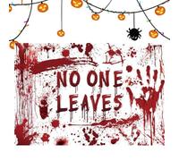 Toile de Fond d'Halloween, 180x110cm, JXBBAAC, Toile de Fond, Fête d'Halloween, Horreur, Rouge, Polyester