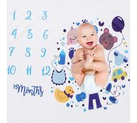 Toile De Fond Douce En Polyester, Motif Dessin Animé, Mode, Carré, Calendrier, Accessoires Pour Photographie Mensuelle De Bébé, Mignon