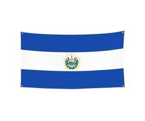 Toile de fond El Salvador pour événement, décoration de fête, parfaite pour les fêtes et célébrations 180 x 90 cm