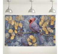 Toile de fond en feuille de ginkgo cardinal - Décoration de fête botanique vintage - Élégante toile de fond pour intérieur/extérieur - Pour photographie de célébrations - 180 x 109 cm