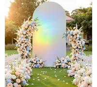 Toile de fond en soie de lait brillante, 1 x 2 m, arche de mariage en élasthanne pour mariage, fête prénatale, anniversaire, banquet, décoration de fond photo multicolore