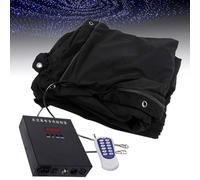 Toile de fond étoilée à LED avec contrôle DMX512, rideau de ciel nocturne sur le thème spatial pour la photographie, éclairage DJ LED, fond de scène sur le thème de l'univers pour,3 * 7m