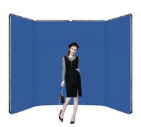 Toile de fond grand écran 4 x 2,4 m, support de toile de fond pour photographie, rideau de toile de fond pour photographie professionnelle, vidéos en direct, jeux en streaming, noir