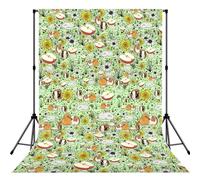 Toile de fond imprimée cochon d'Inde pour photographie, tissu polyester infroissable, rideaux vidéo pour studio portrait