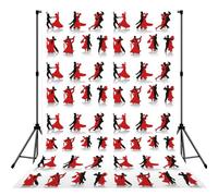 Toile de fond imprimée de danse de salon pour photographie portrait séance photo, accessoire de studio photo et fête
