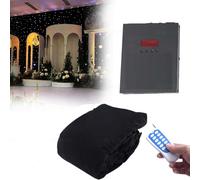 Toile de fond nuit étoilée avec LED à économie d'énergie, velours pliable durable, télécommande et contrôle DMX512, idéale pour la photographie, les fêtes et la décoration de plafond