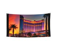 Toile de fond pour photographie 177,8 x 88,9 cm Grande bannière Las Vegas Sunset 1 impression