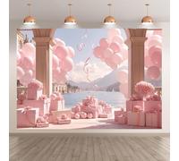 Toile de fond pour photographie, conte de fées, décoration de fête pour fille, nouveau-né, fête prénatale, anniversaire (G, 360 x 250 cm)