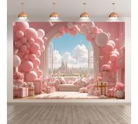 Toile de fond pour photographie, conte de fées, décoration de fête pour fille, nouveau-né, fête prénatale, anniversaire (I, 300 x 250 cm)