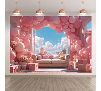 Toile de fond pour photographie, conte de fées, décoration de fête pour fille, nouveau-né, fête prénatale, anniversaire (B, 150 x 210 cm)