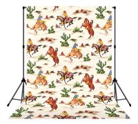 Toile de fond pour photographie de portrait ou de fête Motif cheval de cowboy