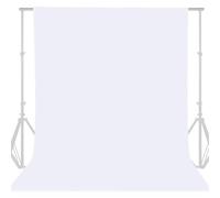 Toile de Fond pour Photos Toile de Fond for Photographie, Tissu Lisse Vert, Blanc, Noir, Coton, écran Chromakey, Studio Photo, Diffusion en Direct(White,1000x1500MM)