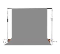 Toile de Fond pour séance Photo Toile de Fond en Acier Inoxydable avec Support Pliable télescopique pour séance Photo avec kit de Support (Couleur : Gris, Taille : Style2)