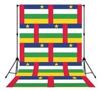 Toile de fond professionnelle avec passe-tringle pour studio, nouveau-né et événement, 1,5 x 2,1 m, drapeau de l'Afrique centrale