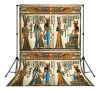 Toile de fond sans couture pour photographie de studio et de portrait, fête de mariage avec impression « Women in Ancient Egypt » 1,5 x 2,1 m