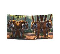 Toile de fond Tit for tat - Bannière de décoration de fête parfaite pour les fêtes et les célébrations - 180 x 90 cm