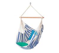 Toile de hamac chaise suspendue avec bois d'écartement - azul