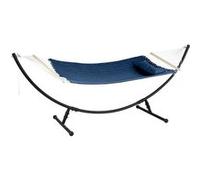 Hespéride – Toile de hamac matelassé Akio bleu indigo 190x140 cm polyester et bois