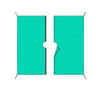 Toile de jardin pour élagage, tissu pour jardin, couverture imperméable résistante 200 x 200 cm, barrière pour parterres de fleurs, contrôle des fleurs, jardin, allées pelouse extérieure