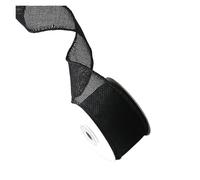 Toile De Jute Rouleau Rouleau de 4,5 m ruban en tissu for bricolage, toile jute avec bord câblé, for sapin Noël, couronne, nœuds, for artisanat, emballage cadeau pour l’artisanat(Orange)