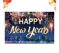 Toile de Murale pour Nouvel an | 0,9 x 1,5 m Décoration de Vacances 2D - Toile de pour Photographie de Vacances, pour Les hôtes de fête, Les créateurs de Contenu, Les réunions de Famille