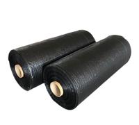 Toile De Paillage Anti-Mauvaises Herbes Bache Noire Agricole Résiste Rayons UV, Polypropylène pour Systèmes De Drainage, Aménagement Paysager(1.5x10m)