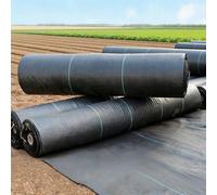 Toile De Paillage Anti-Mauvaises Herbes Film Plastique pour Potager Résiste Rayons UV, Polypropylène pour Systèmes De Drainage, Aménagement Paysager(4x20m)