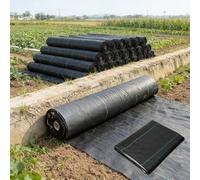 Toile De Paillage Anti-Mauvaises Herbes Géotextile Non Tissé Résiste Rayons UV, Polypropylène pour Systèmes De Drainage, Aménagement Paysager(2x10m)