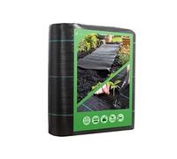Vounot Toile de paillage 2 m x 10 m - Géotextile polypropylène 100 g/m² Anti-UV Noir