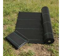 Toile De Paillage Contre Les Mauvaises Herbes Bâche De Sol Résiste Rayons UV, Polypropylène pour Systèmes De Drainage, Aménagement Paysager(1x10m)