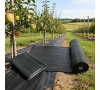 Toile De Paillage Contre Les Mauvaises Herbes Film Plastique pour Potager Résiste Rayons UV, Polypropylène pour Systèmes De Drainage, Aménagement Paysager(4x20m)