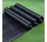 Toile De Paillage Tissée Anti Repousse, Perméable À l'eau Film Plastique pour Potager Résiste Rayons UV, Polypropylène pour Systèmes De Drainage, Aménagement Paysager(4x15m)