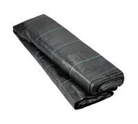 Toile De Paillage Toile Anti-Mauvaises Herbes Rouleau Tissu Géotextile Paillage Jardin Couverture De Sol Résistante UV pour Potager, Allées, Terrasses, Massifs, Pelouse, Extérieur(1m x 200m)