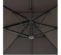 Hespéride - Toile de Parasol Droit galys Platine 4x3m en polyacrylique
