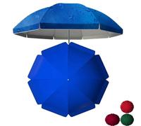 Toile de Parasol Ronde de 3 m (9,8 pi) imperméable et Anti-UV, de Remplacement pour Parasol à 8/10 Baleines, pour marché extérieur, Jardin ou terrasse (Bleu)