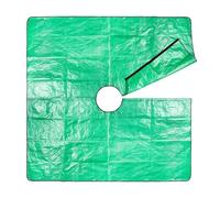 Toile de paysage à découper | Bâche de collection de feuilles imperméables avec trous de 23,6 pouces et 4 boucles d'angle, bâche d'élagage extérieure polyvalente pour la collecte de