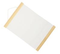 Toile de Peinture Double Face en Coton, 23,6x17,7 Pouces | Bois et Coton, pour Acrylique et Aquarelle, Usage Scolaire et Atelier, Blanc