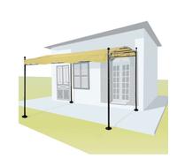 Toile De Pergola Cr?Me 3 X 2,5m 180g/M2